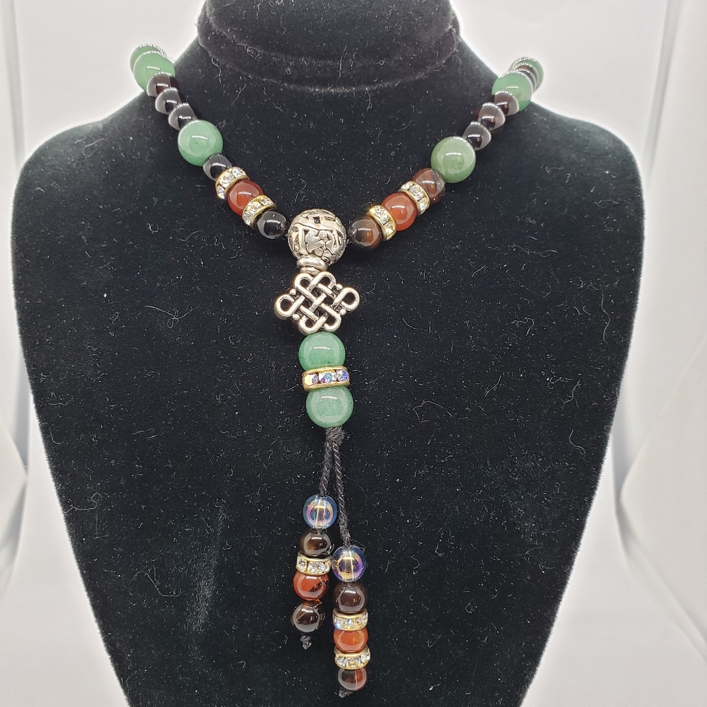 Adventurine Prayer Necklace